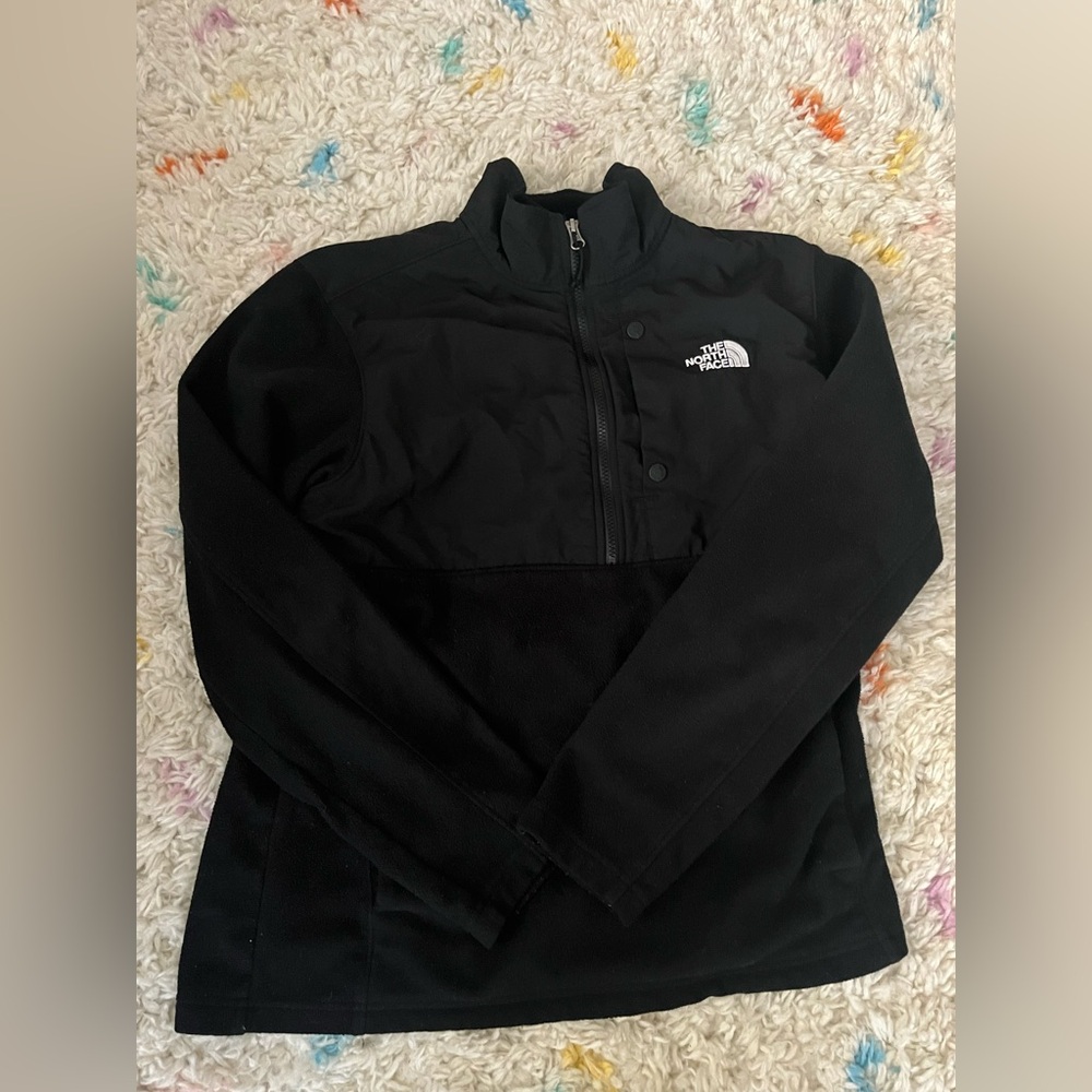 The North Face Black Fleece Half-Zip Pullover mens size Medium